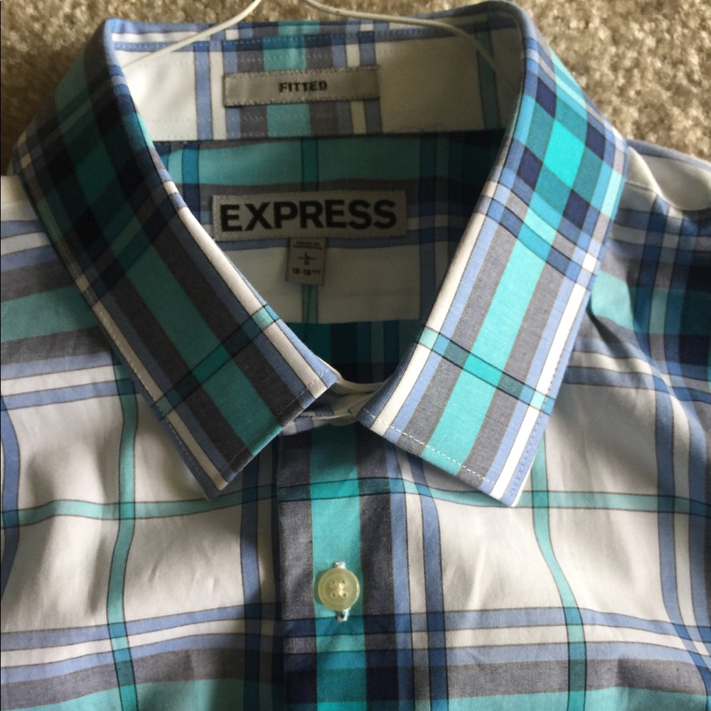 Express Fitted Dress Shirt
